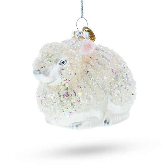 a white sheep ornament