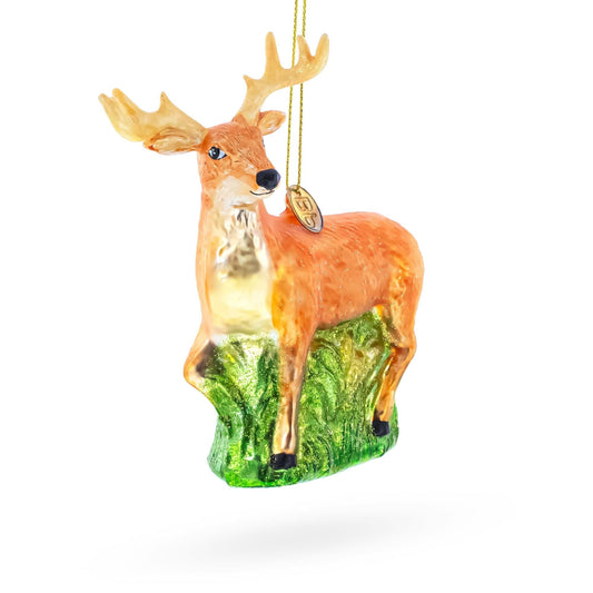 a christmas ornament of a deer