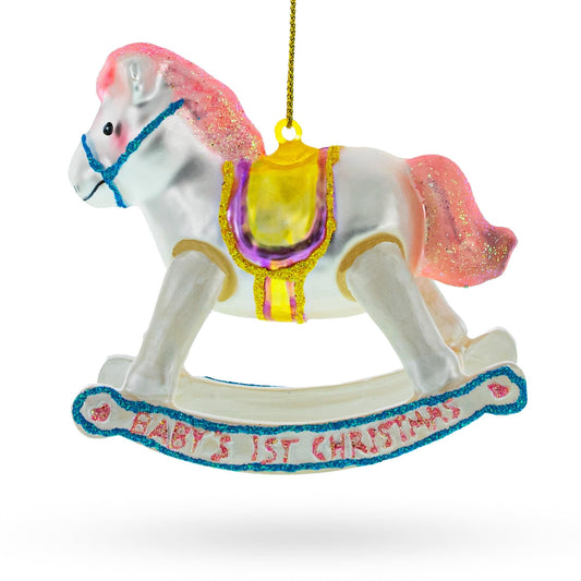 a christmas ornament with a horse