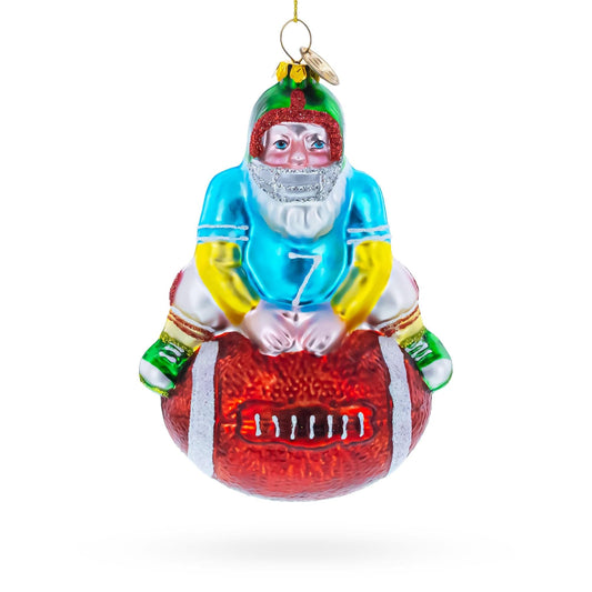 a football ornament on a white background