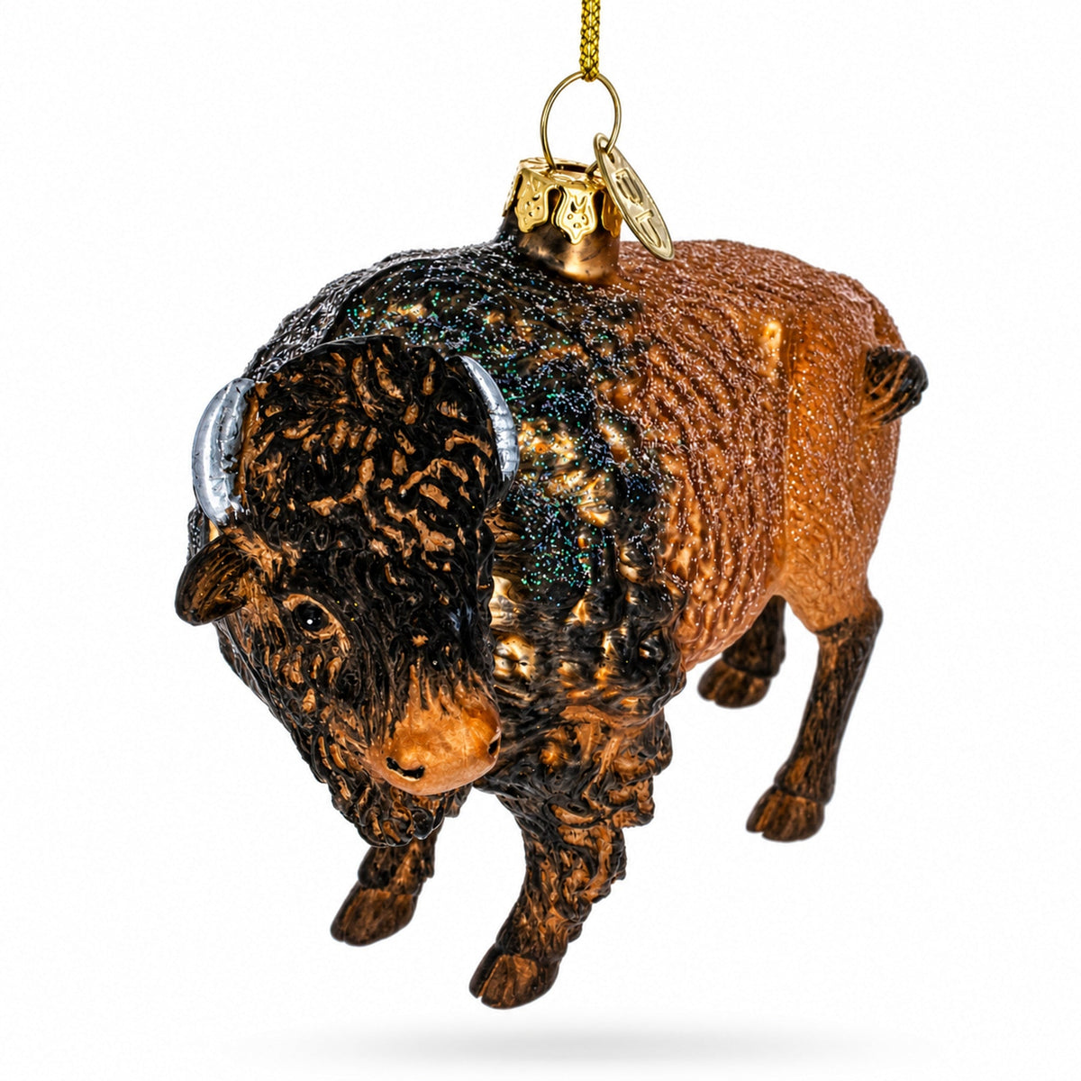Buffalo Glass Christmas Ornament