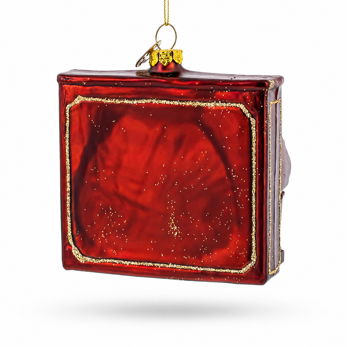 Vintage Upright Piano Glass Christmas Ornament