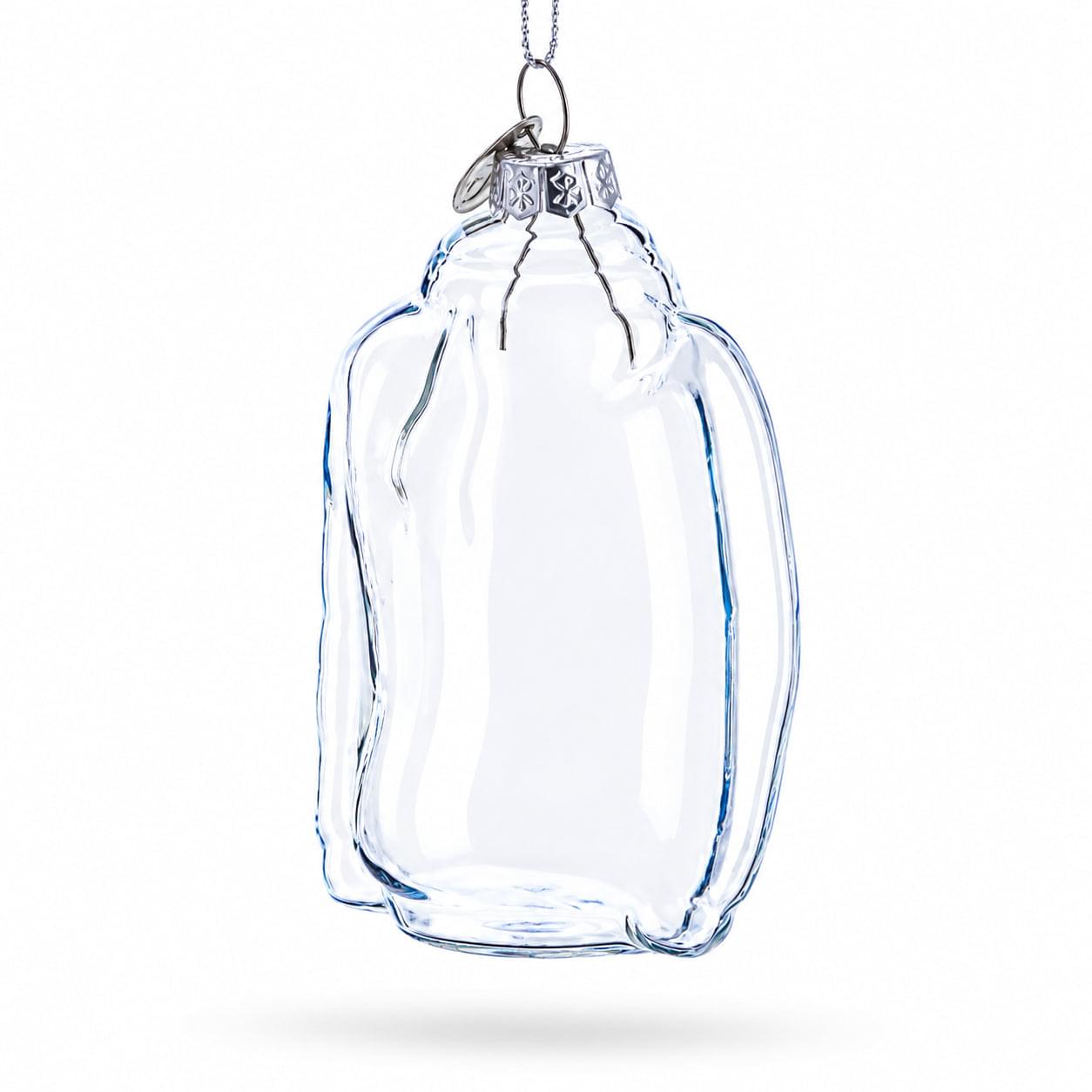 Hoodie Clear Glass Christmas Ornament