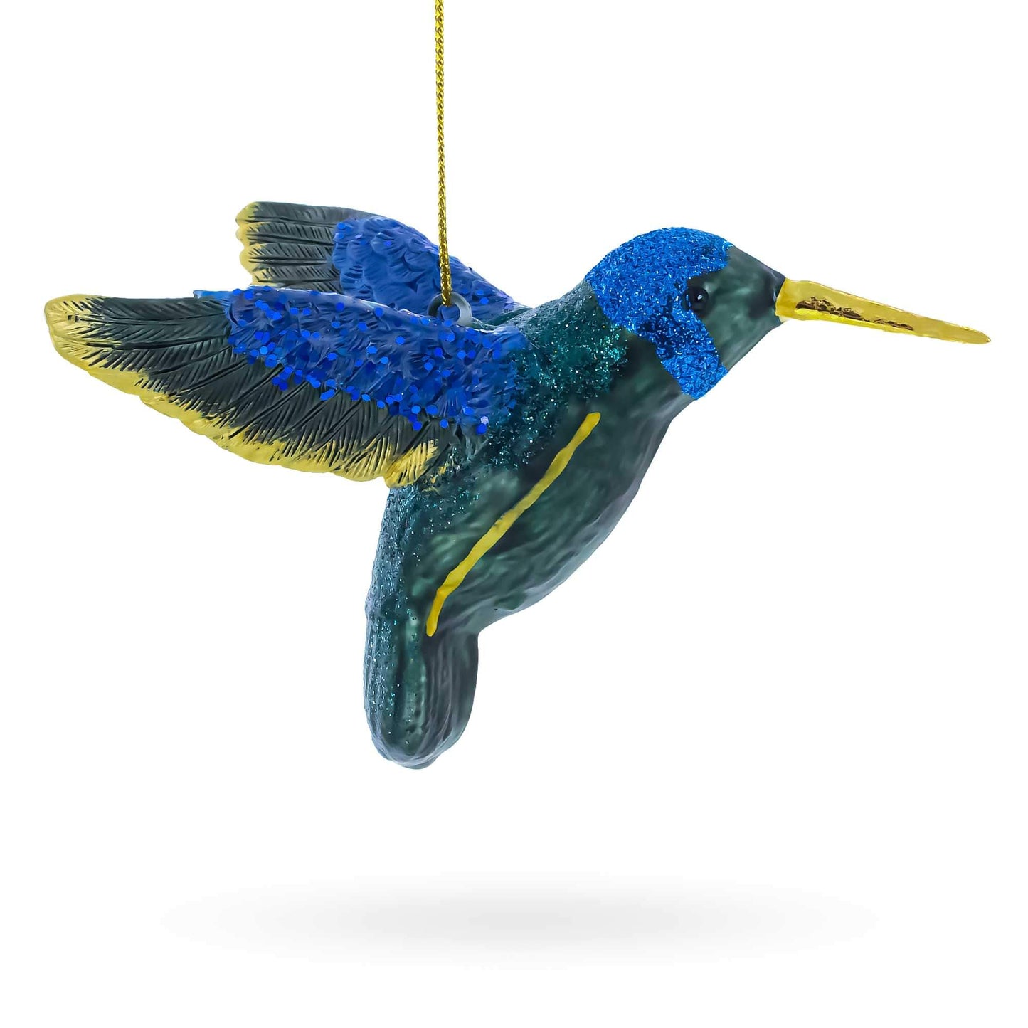 Hummingbird Glass Christmas Ornament