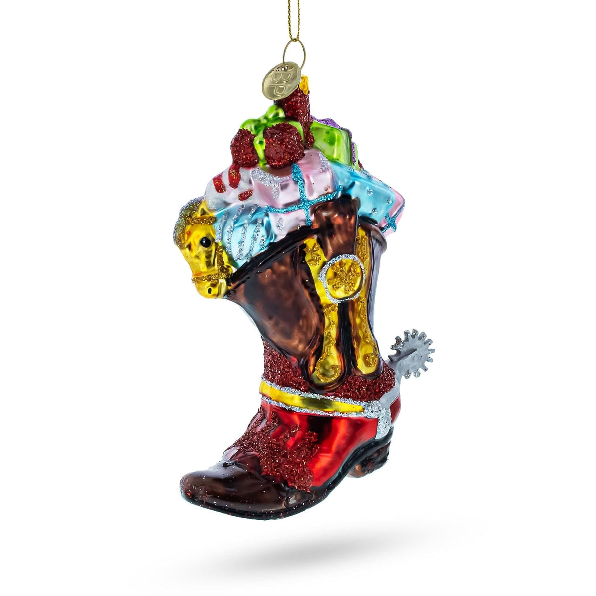 a christmas ornament on a white background