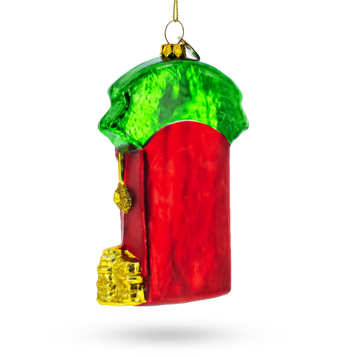 Lucky Slot Machine Jackpot Casino - Blown Glass Christmas Ornament