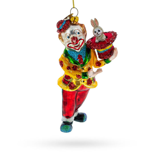 a clown ornament with a rabbit