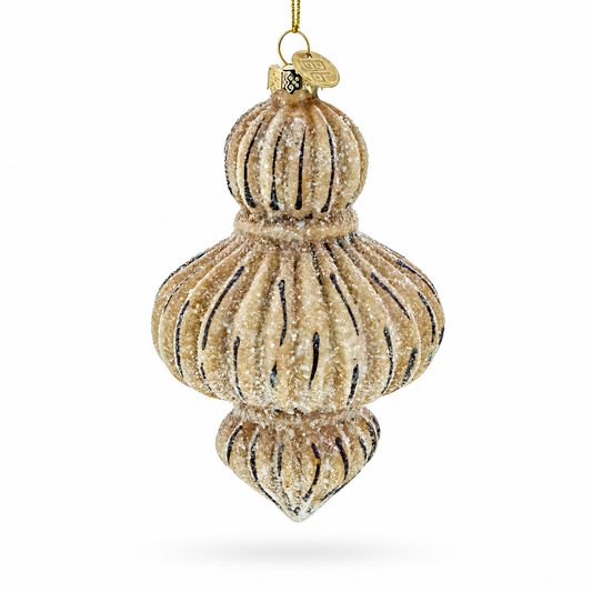 Vintage-Inspired Finial Glass Christmas Ornament