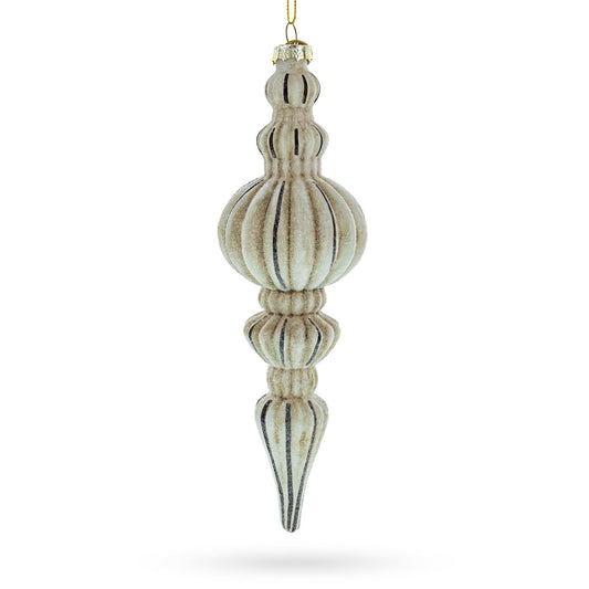 a white and black ornament
