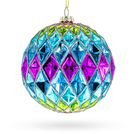 a colorful ornament on a white background
