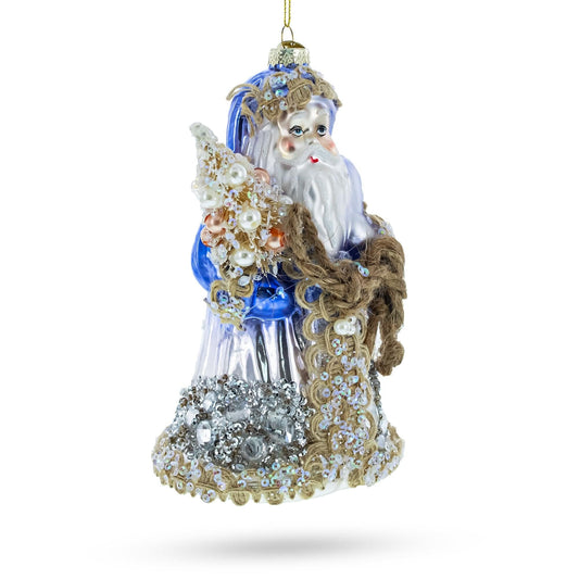 Did Moroz with Rope Glass Christmas Ornament