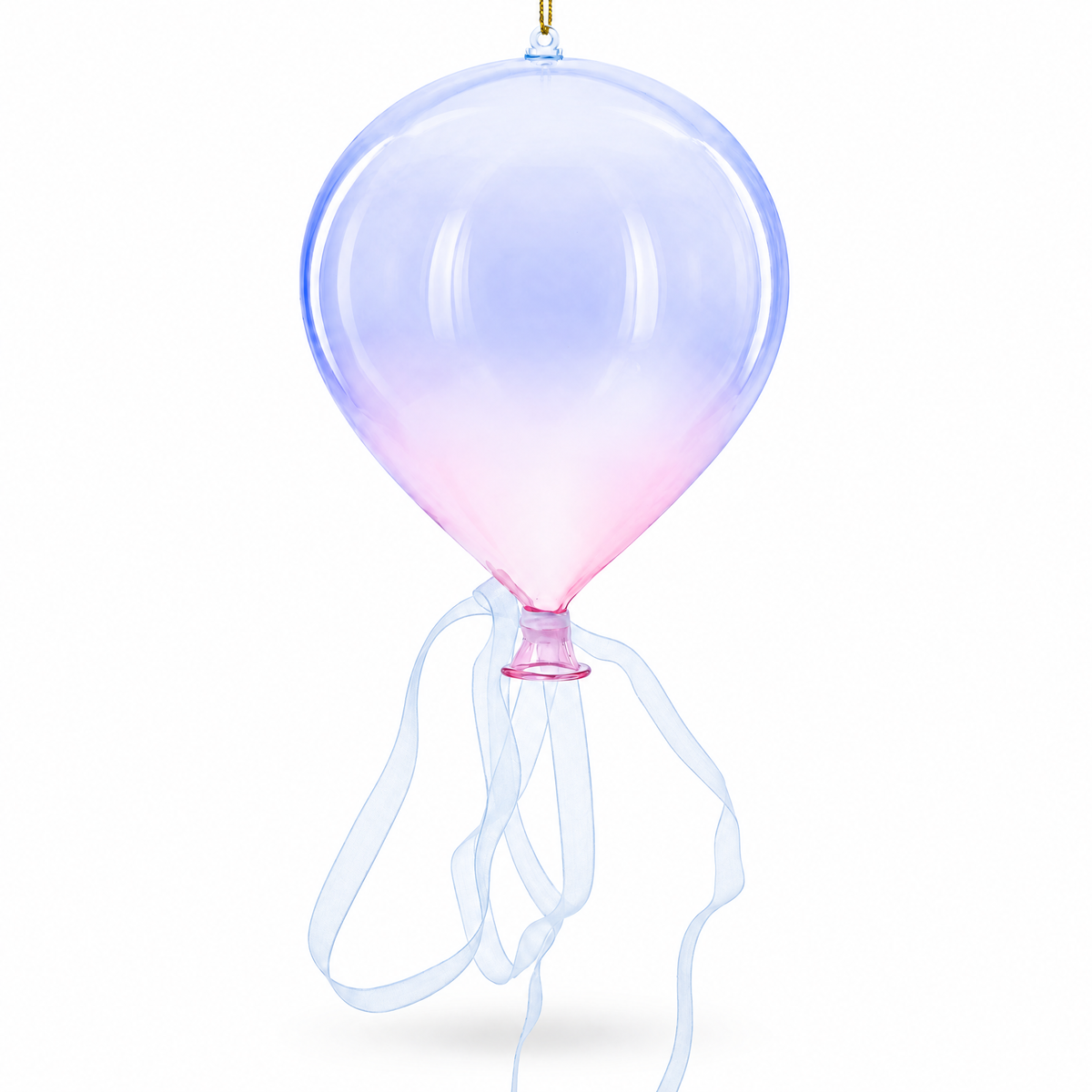 Iridescent Sky Balloon Glass Christmas Ornament