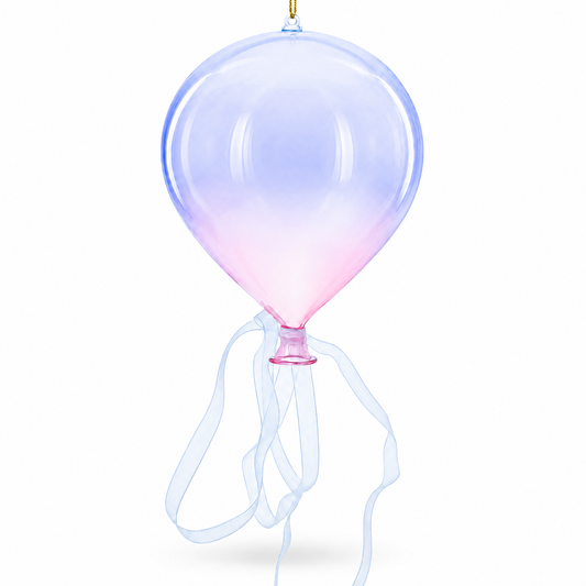 Iridescent Sky Balloon Glass Christmas Ornament