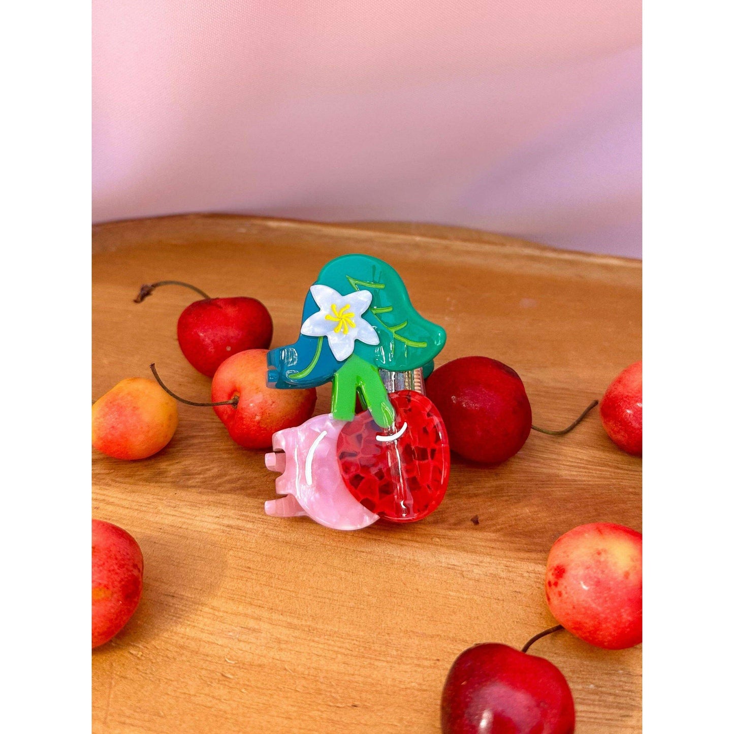 Cherry Hair Claw Clip