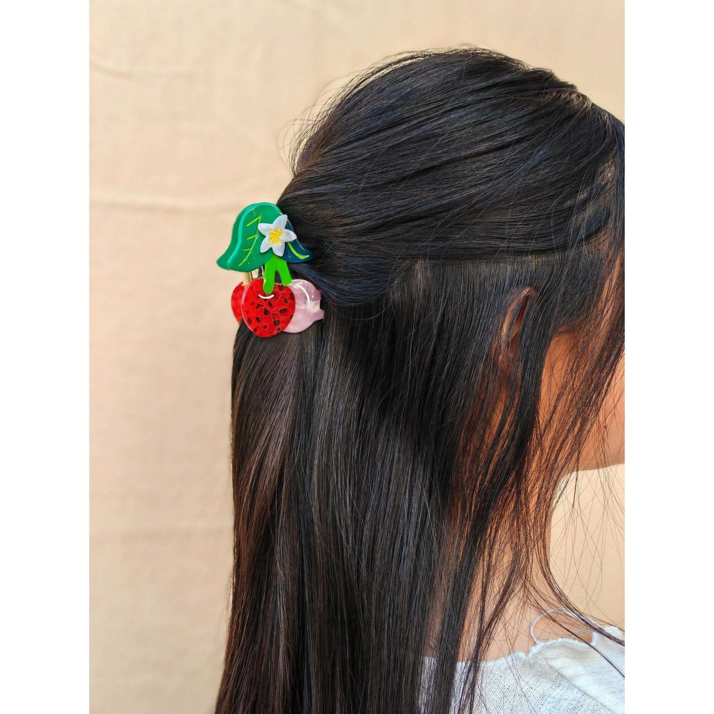 Cherry Hair Claw Clip