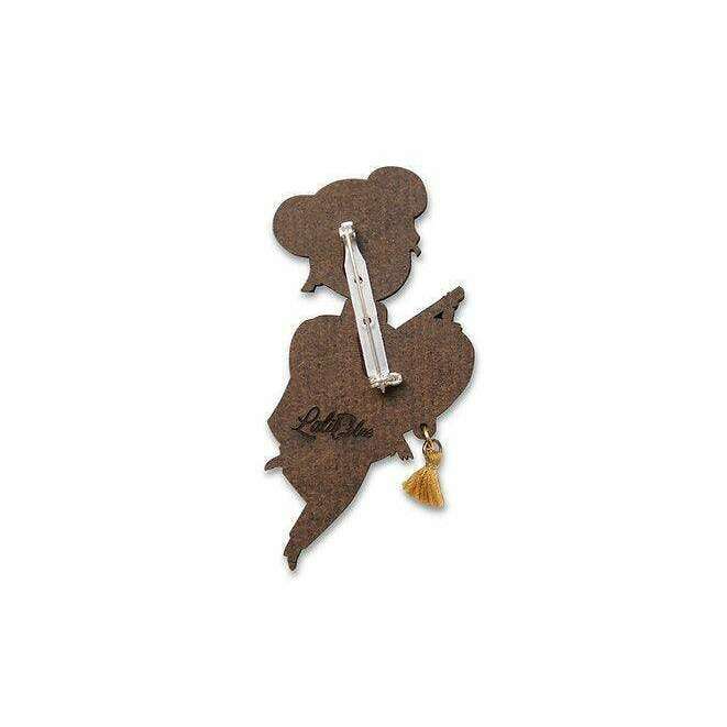 Chinese Girl Lantern Brooch by Laliblue