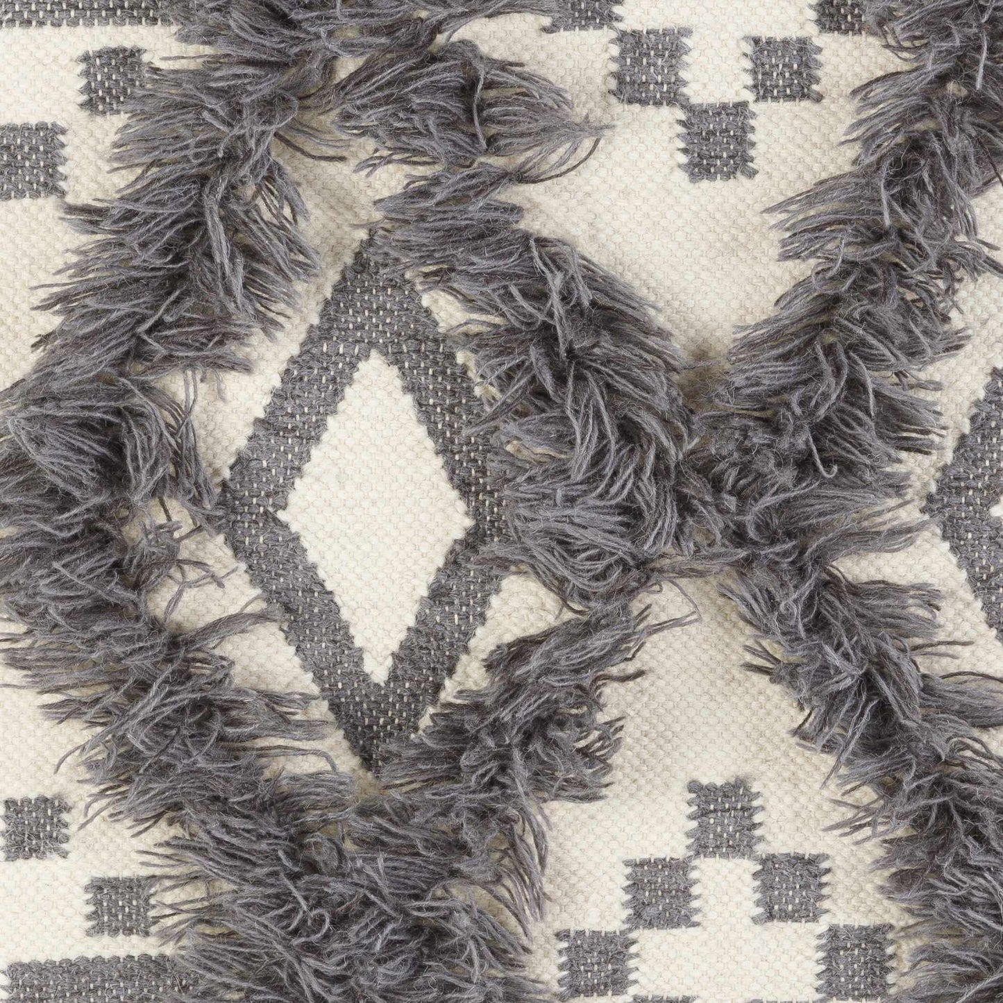 Chapelton Gray Geometric Textured Wall Hanging - Clearance