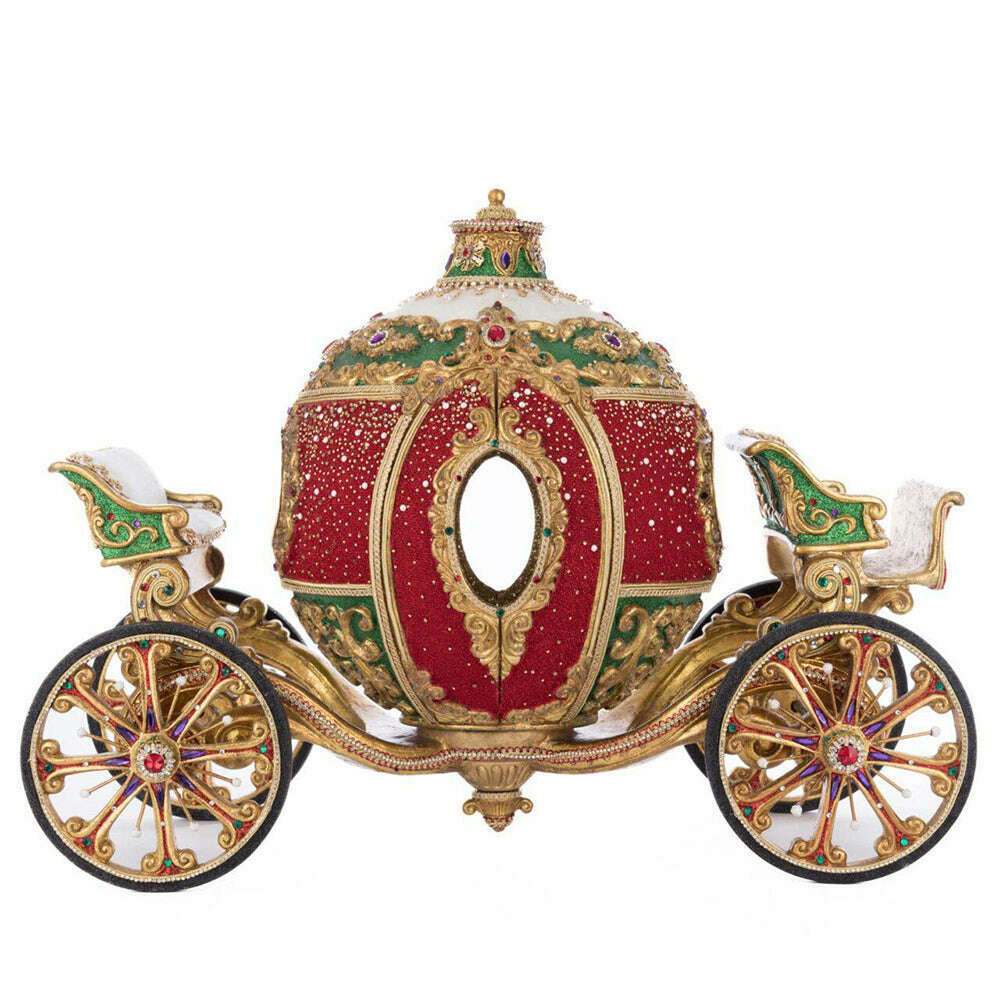 Christmas Ball Ornament Carriage by Katherine's Collection