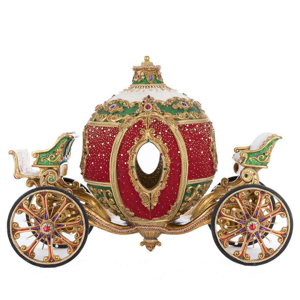 Christmas Ball Ornament Carriage by Katherine's Collection