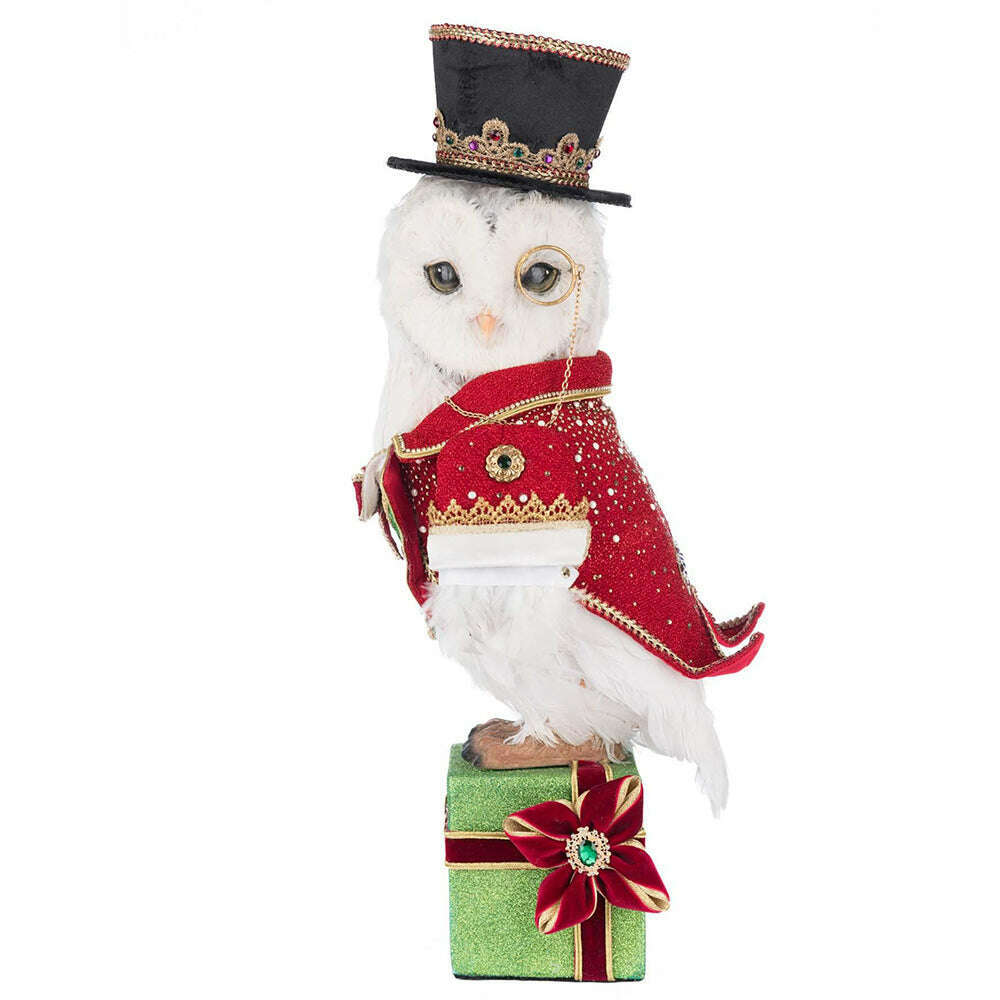 Christmas Ball Owl Tabletop by Katherine's Collection
