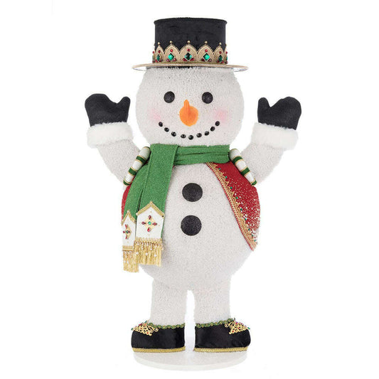 Christmas Ball Snowman Candy Container by Katherine's Collection