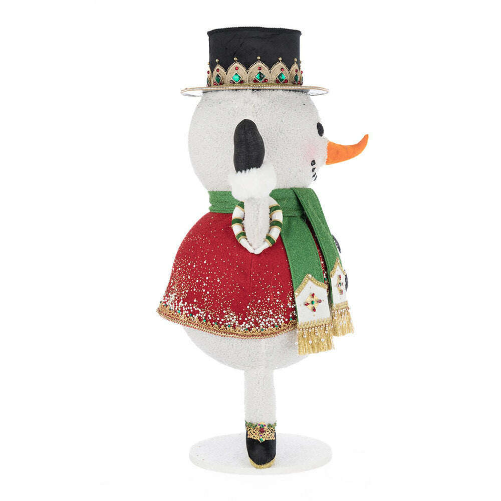 Christmas Ball Snowman Candy Container by Katherine's Collection