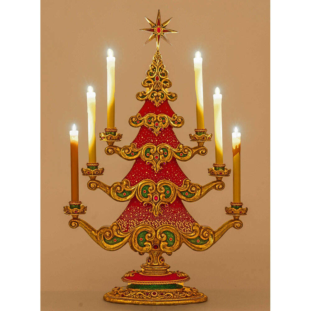 Christmas Ball Tree with Candles by Katherine's Collection