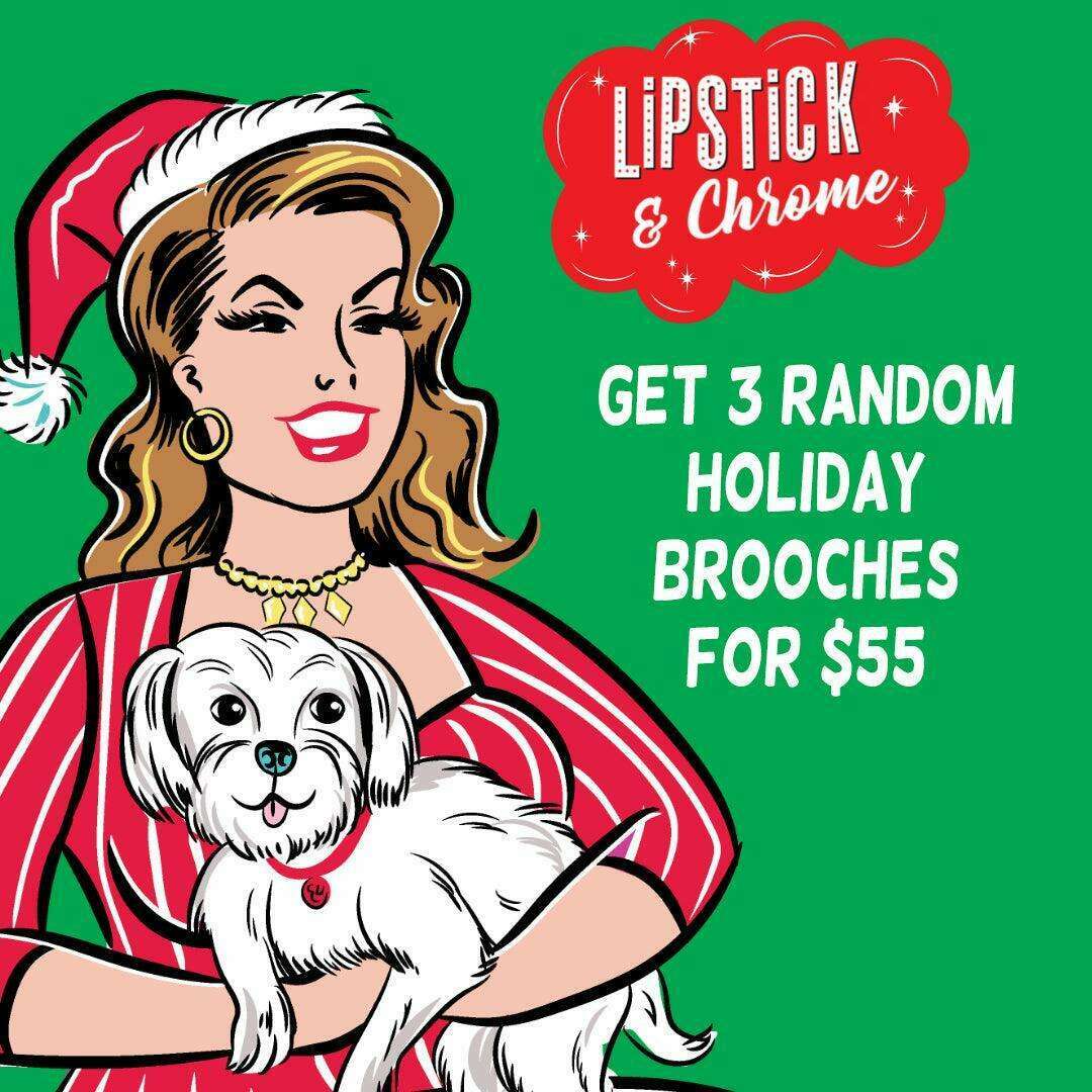 Christmas Brooch Blind Box 3 for $55
