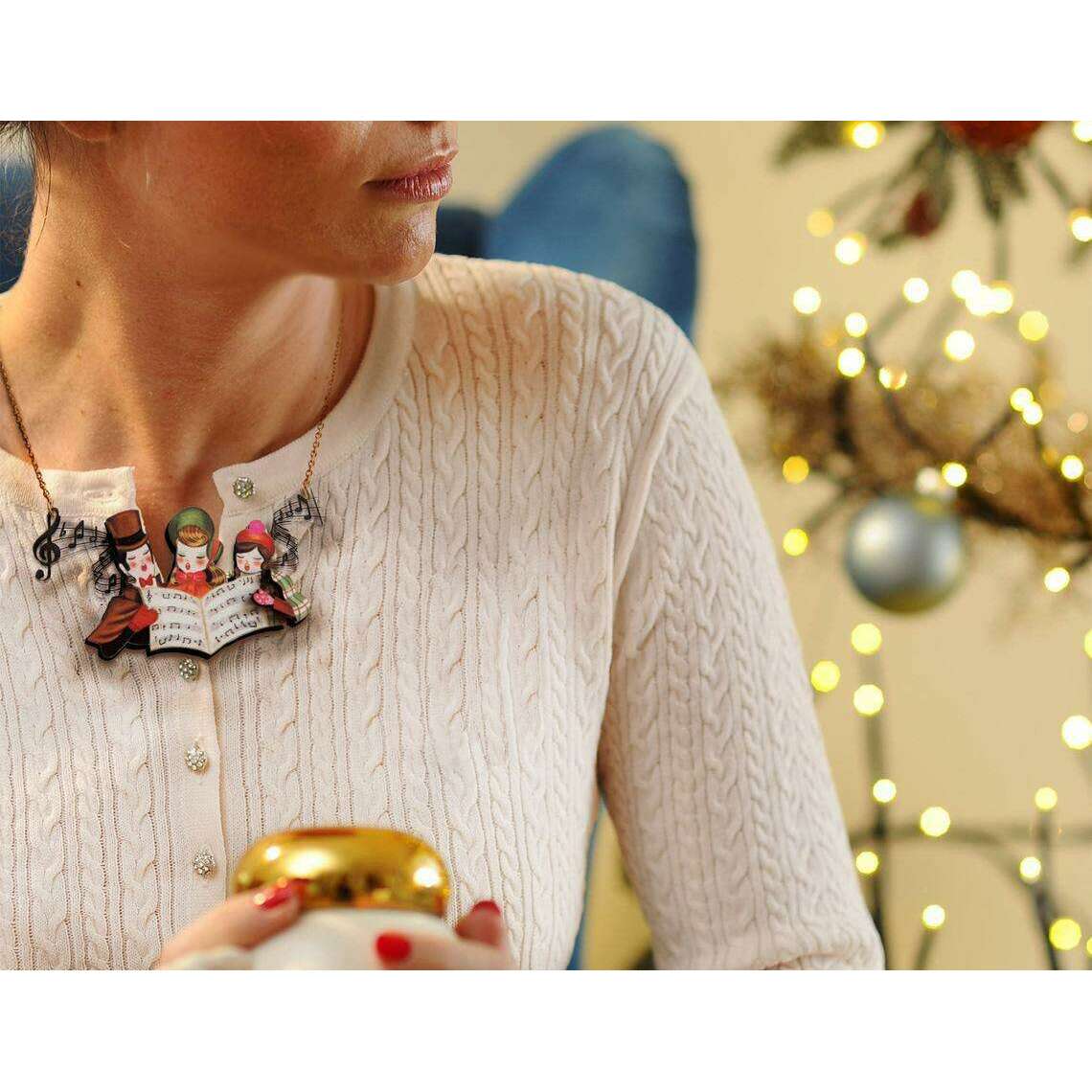 Christmas Carols Necklace by Laliblue