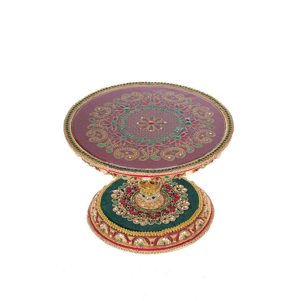 Christmas Castle Cake Plate by Katherine's Collection