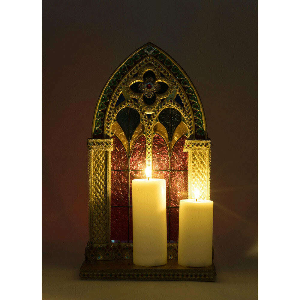 Christmas Castle Pillar Candle Holder by Katherine's Collection