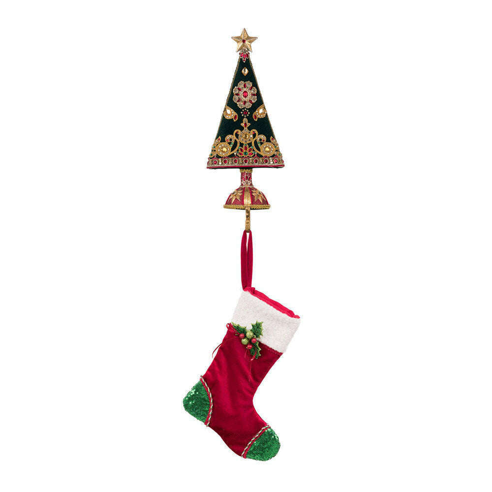 Christmas Castle Stocking Holder by Katherine's Collection