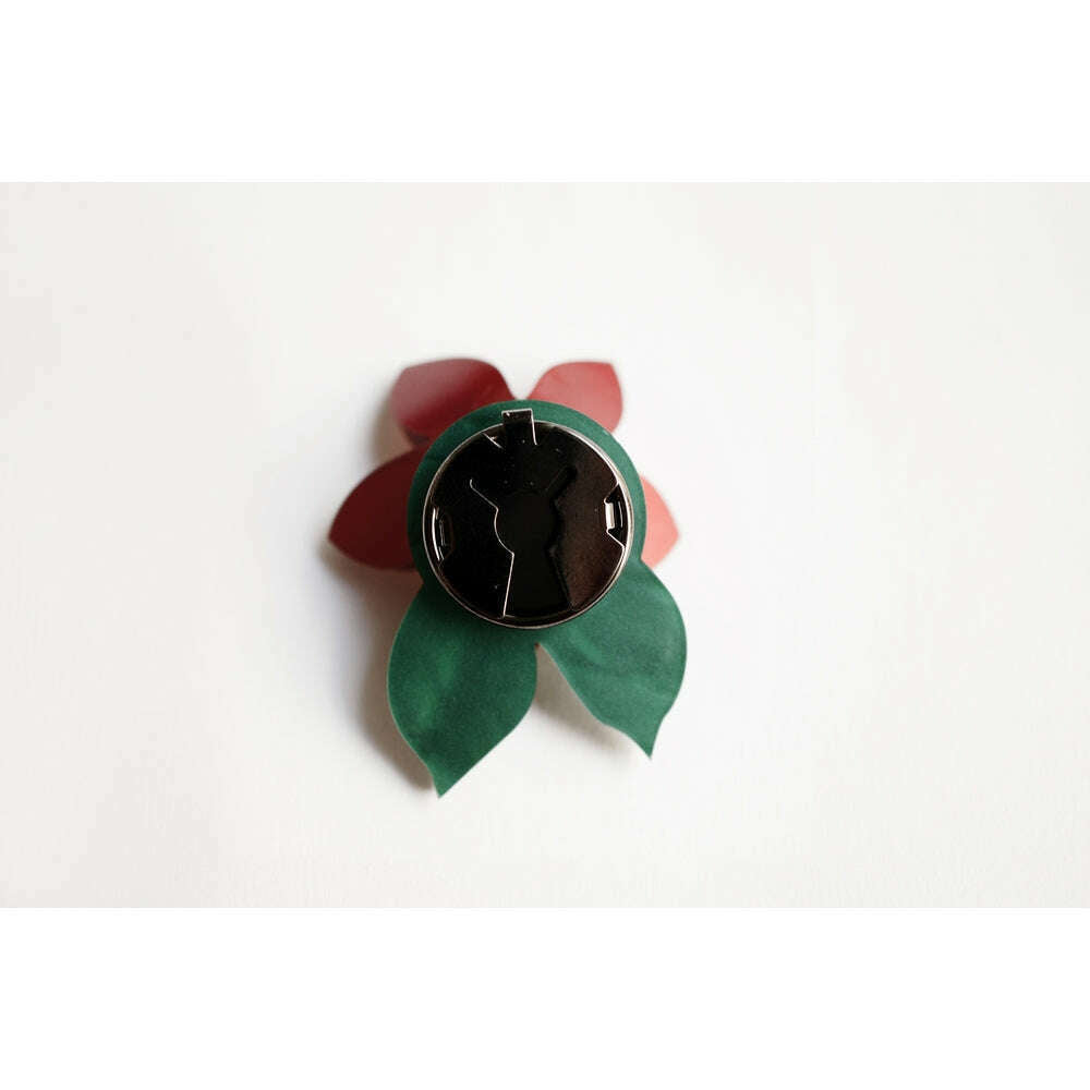 Christmas Flower Button Cover by Laliblue