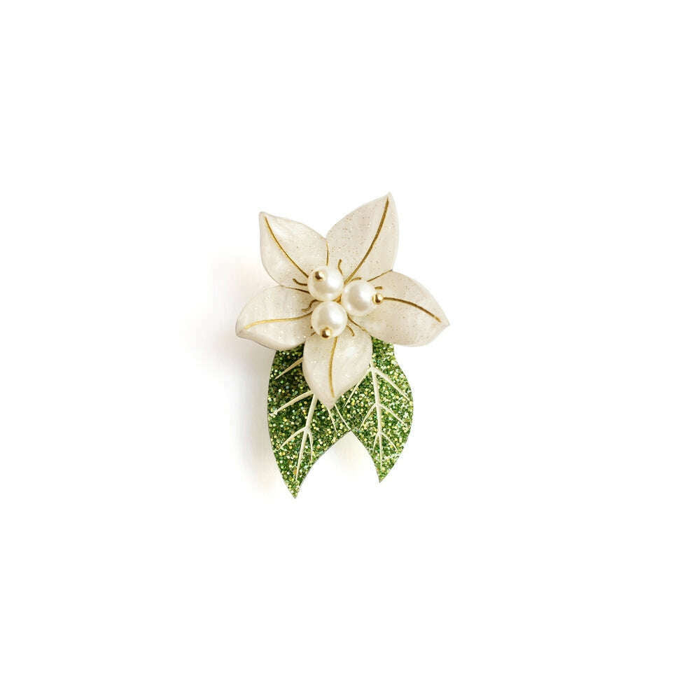 Christmas Flower Button Cover by Laliblue