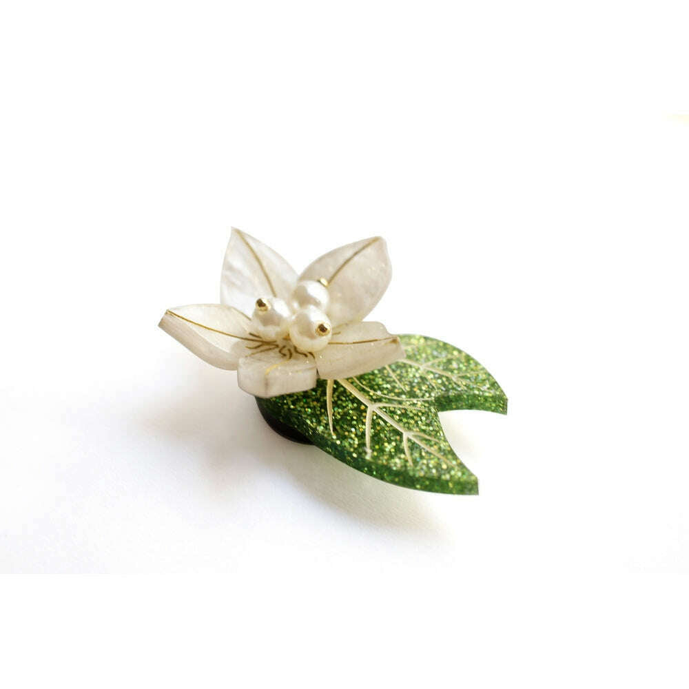 Christmas Flower Button Cover by Laliblue