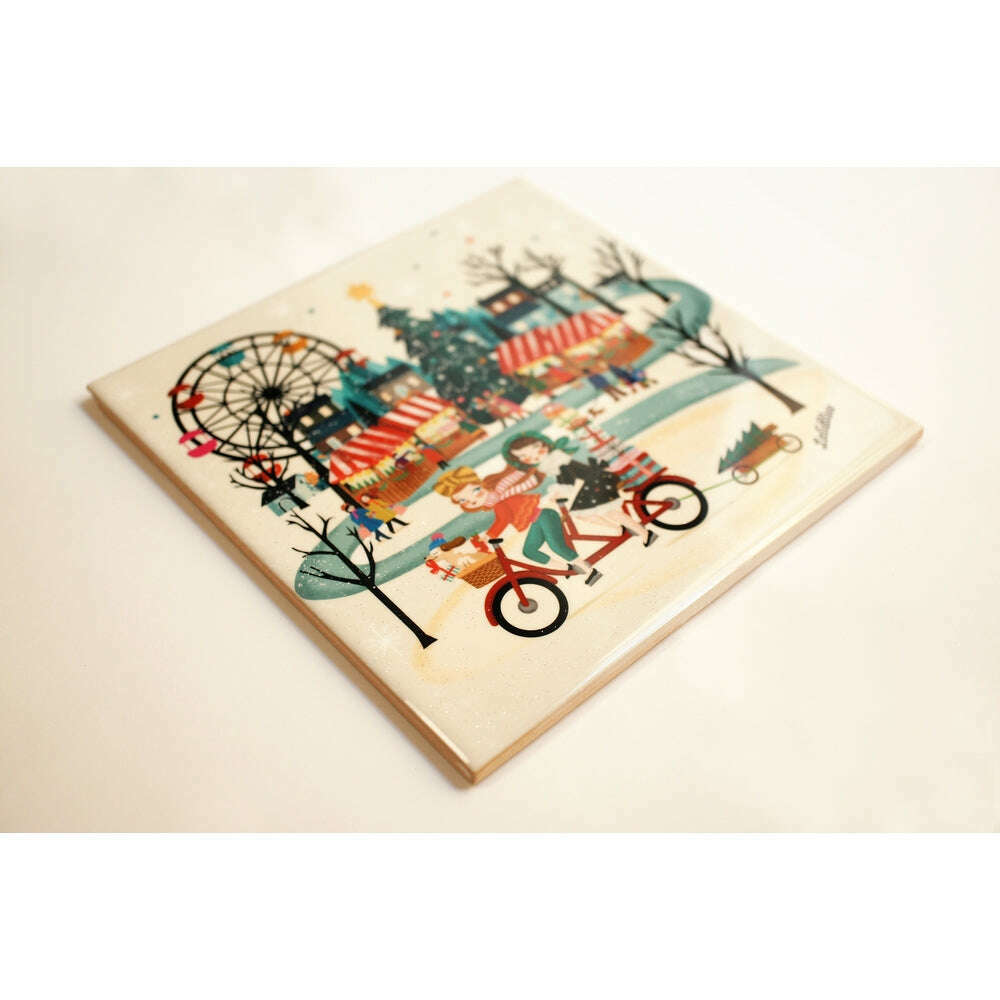 Christmas Market Tile by Laliblue