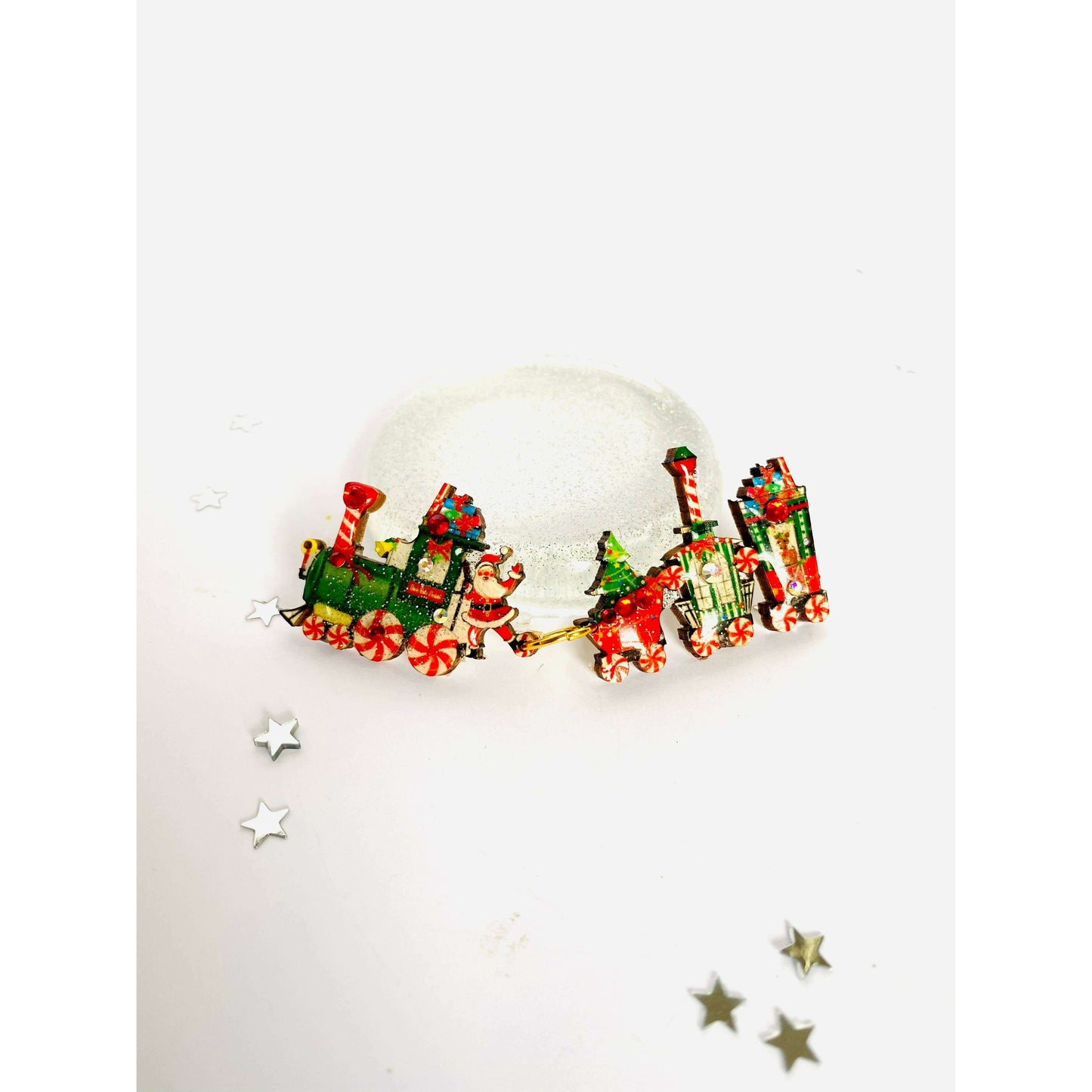 Christmas Train Brooch by Rosie Rose Parker