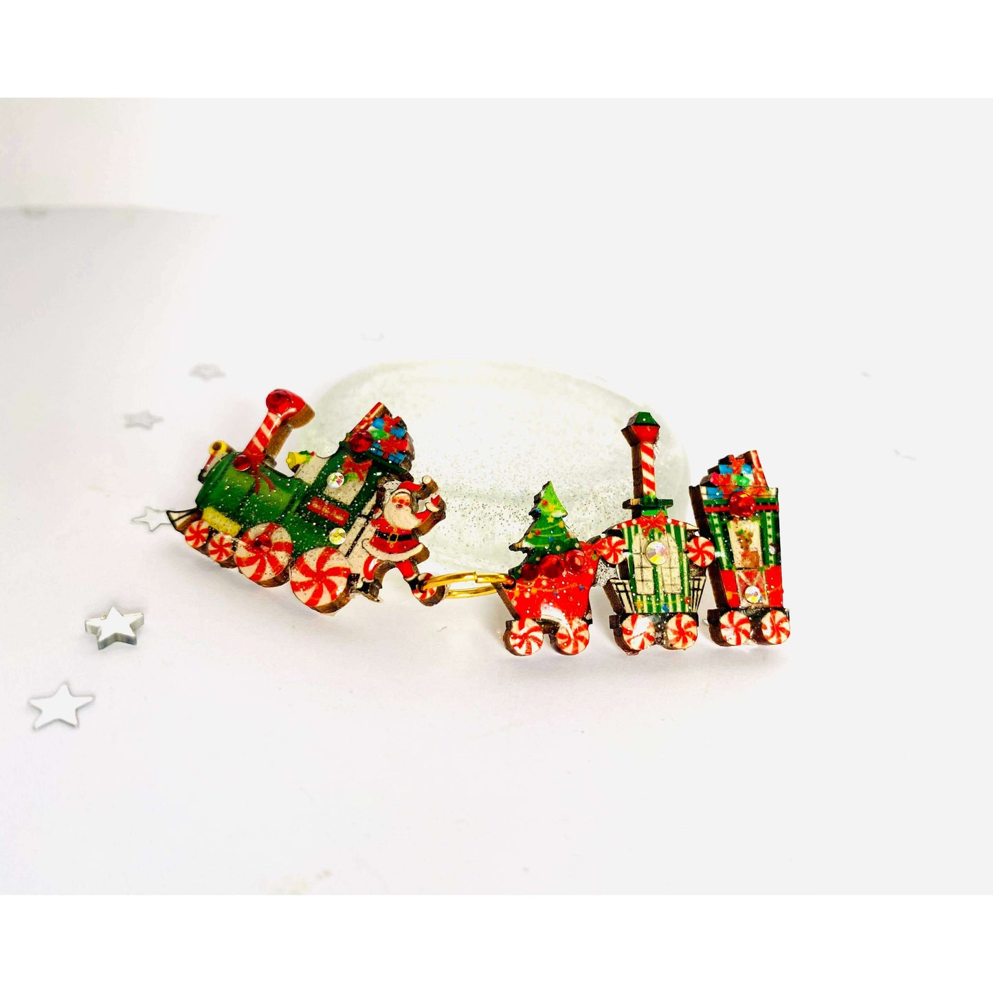 Christmas Train Brooch by Rosie Rose Parker