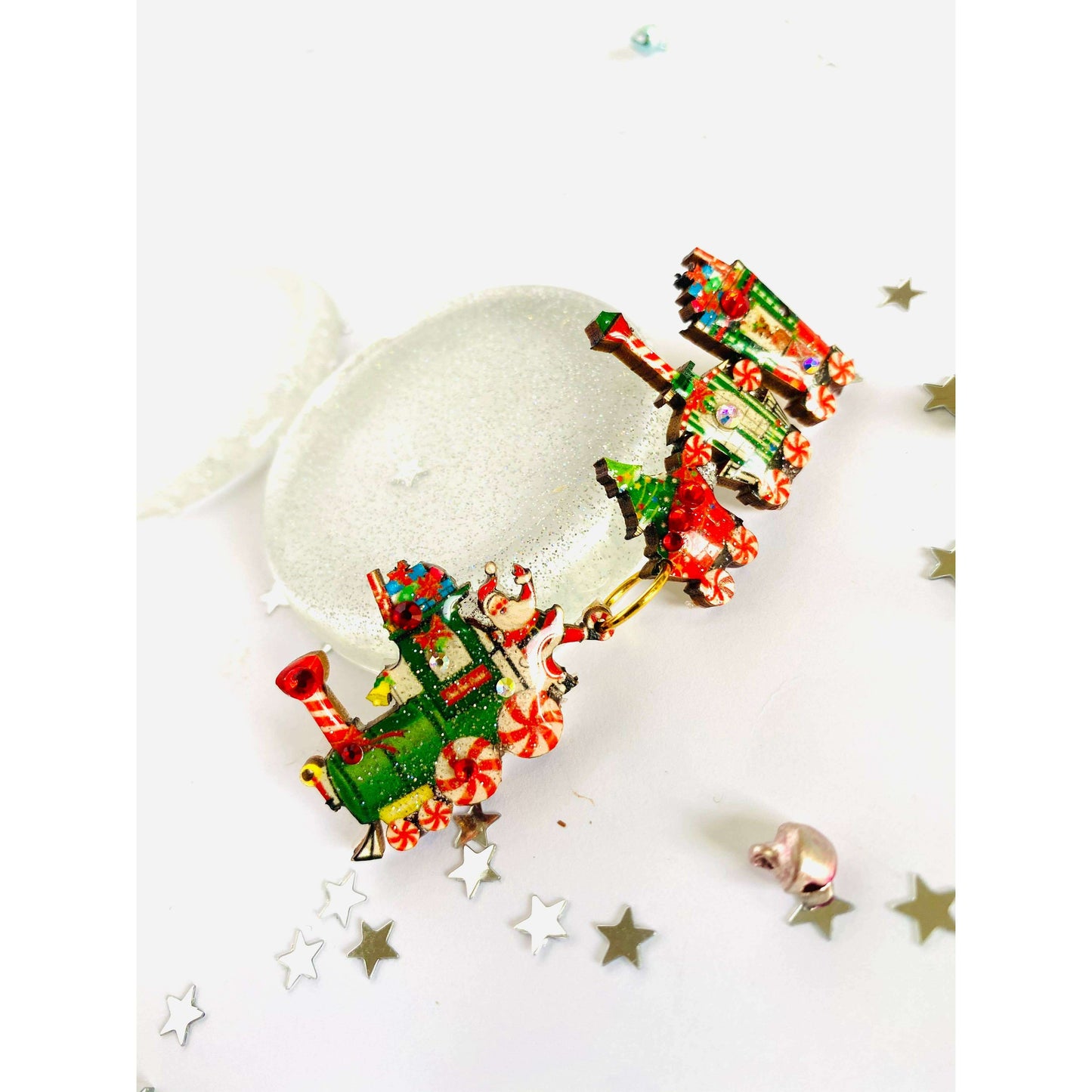 Christmas Train Brooch by Rosie Rose Parker