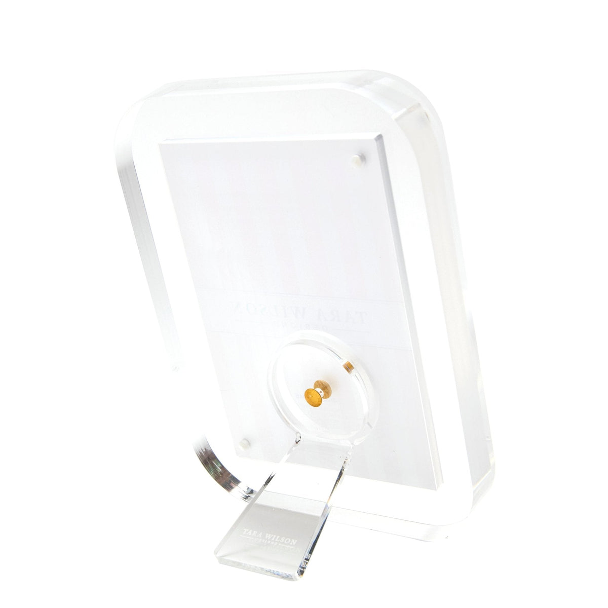 a white rectangular object with a stand