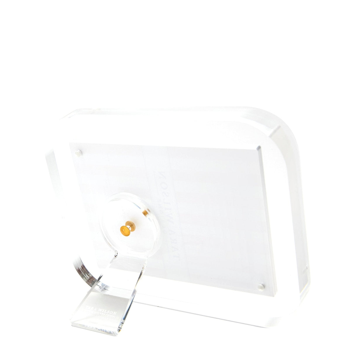 a white rectangular object with a stand
