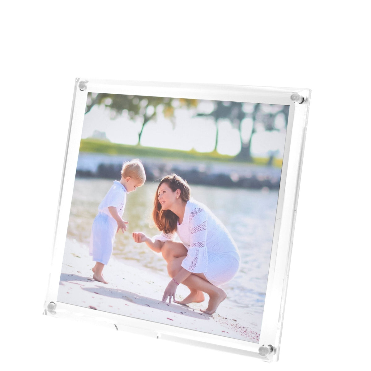 Clear Acrylic 6" x 6" Beveled Frame
