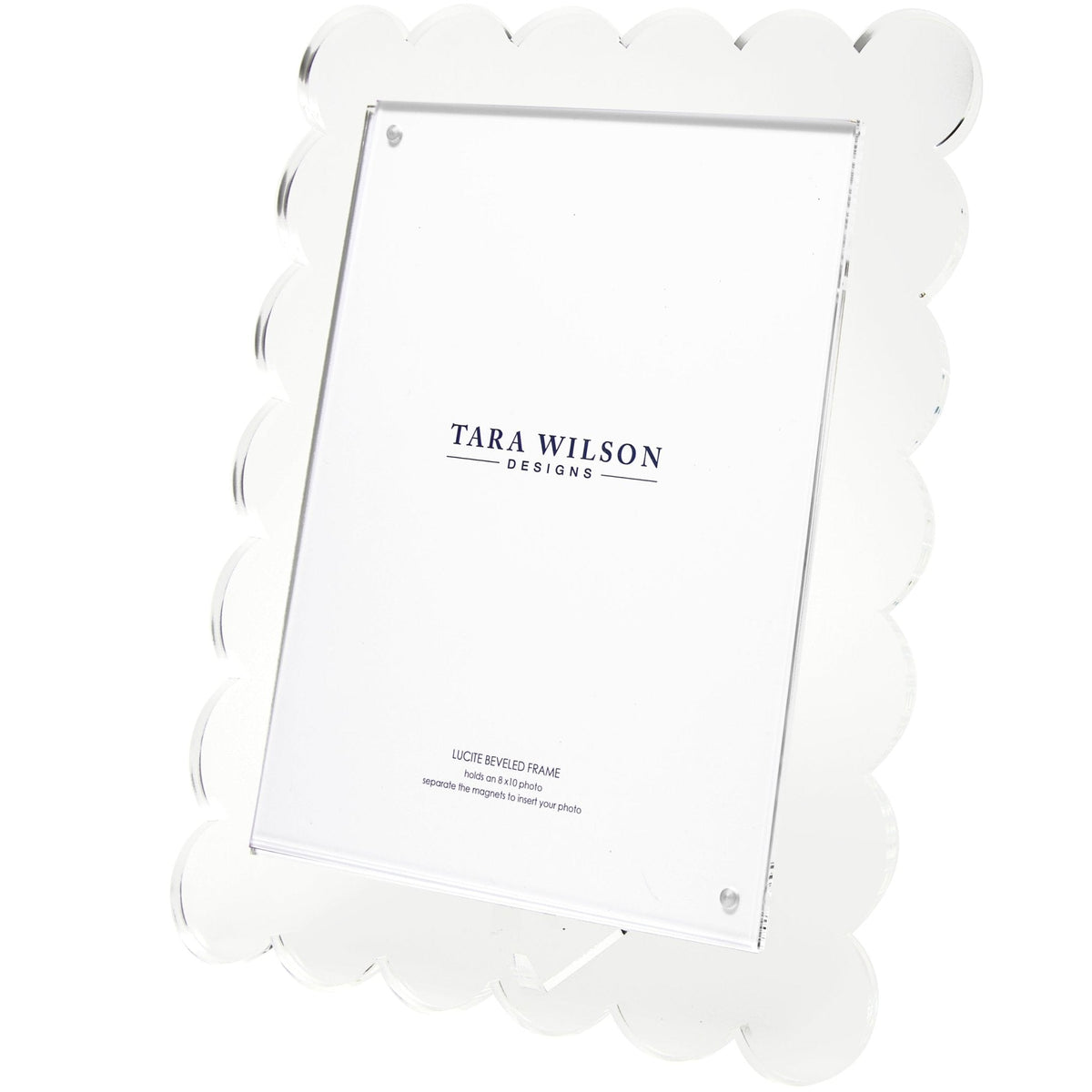Clear Acrylic 8" x 10" Scallop Frame