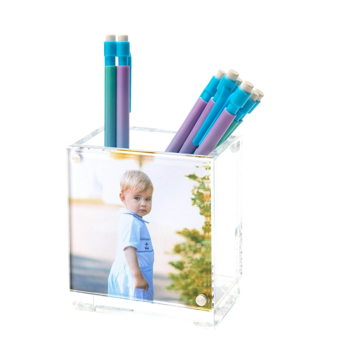 Clear Acrylic Straight Pen Holder