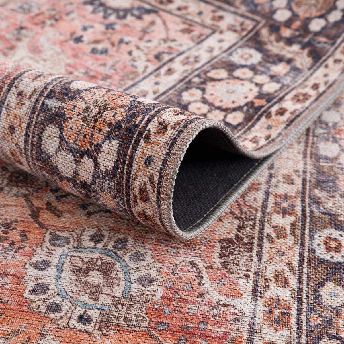 a close up of a rug