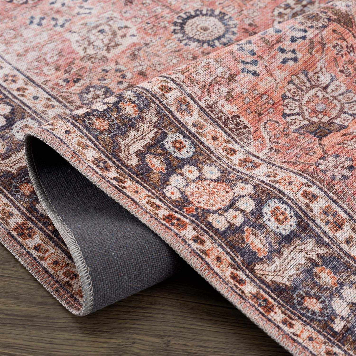a close up of a rug