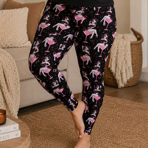 Cocktail Crush Leggings by Miss Fluff x Lipstick & Chrome TC2