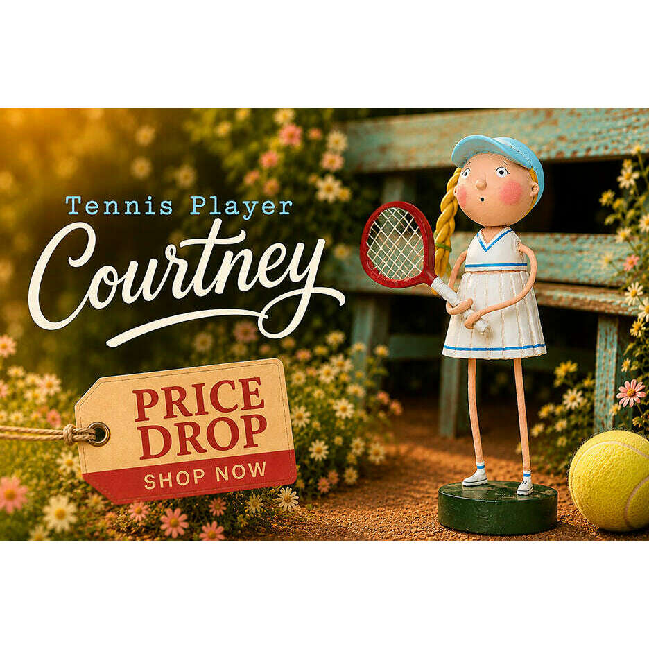 Courtney Tennis Player Figuine by Lori Mitchell