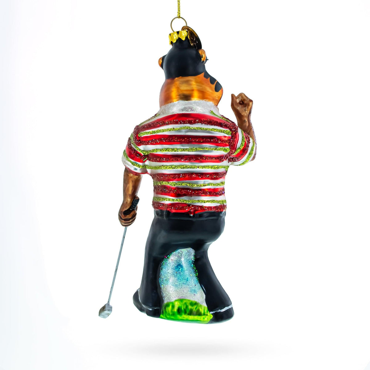 a close up of a christmas ornament