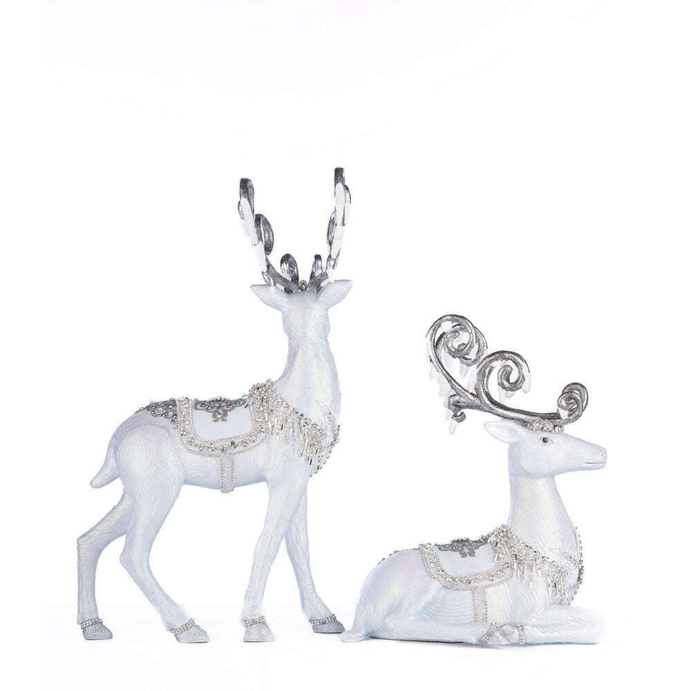 Crystal Christmas Deer Assortment of 2 by Katherine's Collection